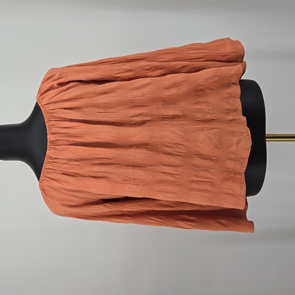 Elizabeth And James Coral Jacquard Flare Sleeve Off The Shoulder Blouse Size XS - Picture 6 of 15